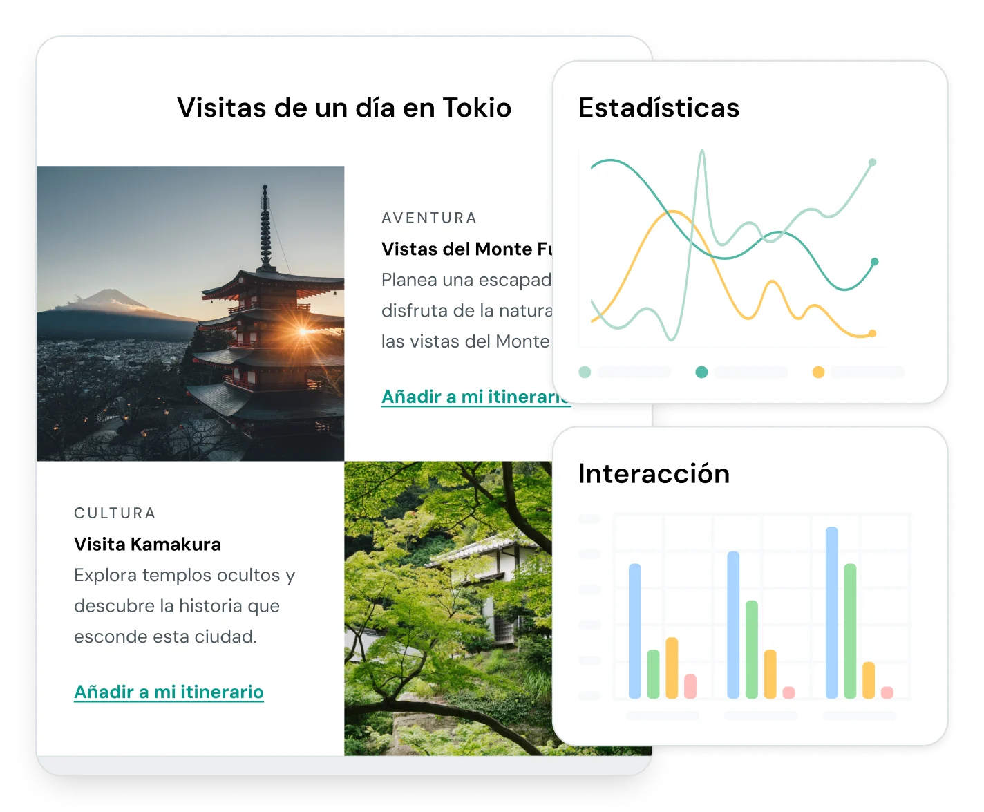 Estadísticas de entregabilidad e interacción de Mailjet.