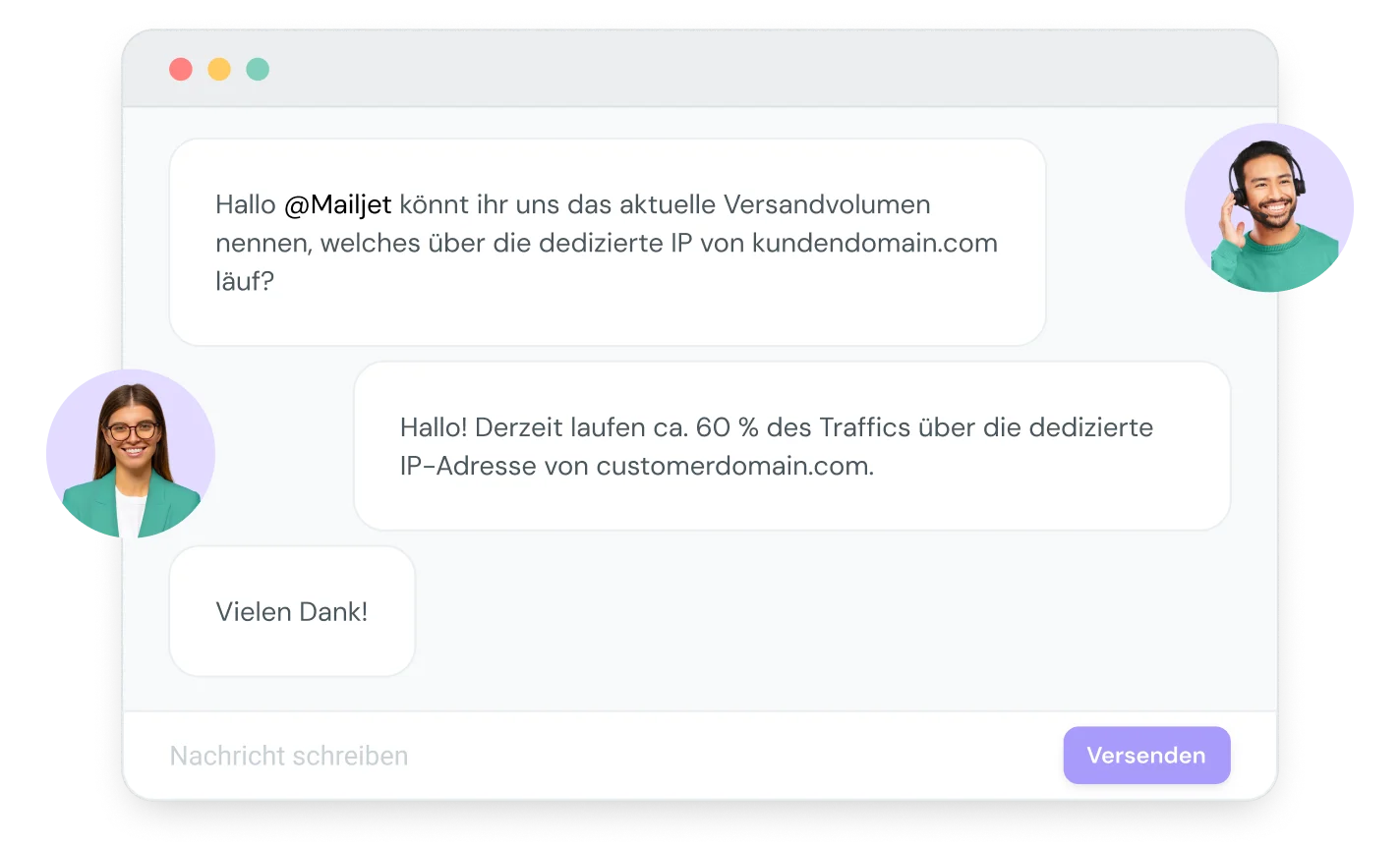 Die Support-Experten von Mailjet helfen bei der Zustellbarkeit.