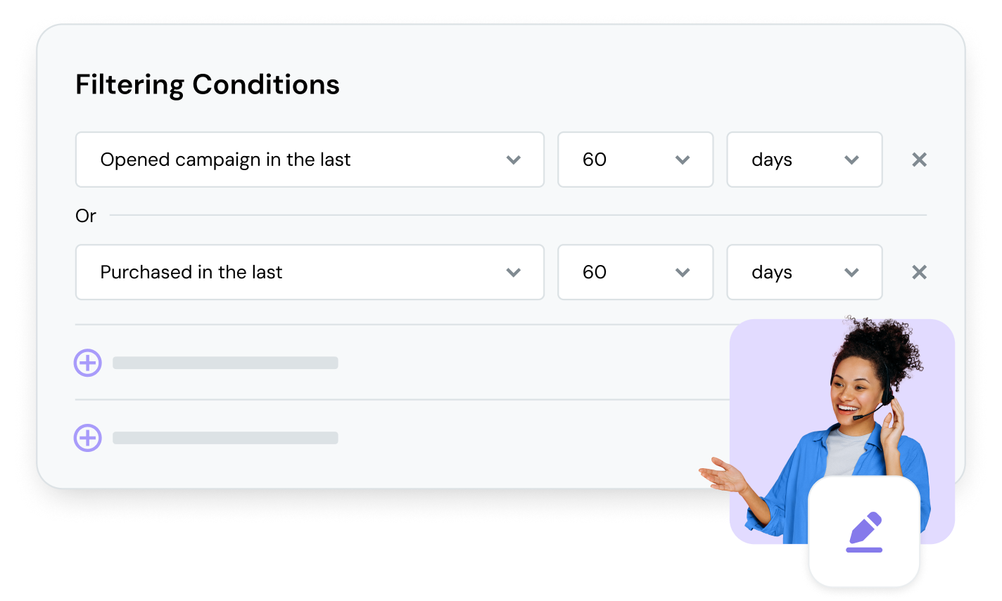 Mailjet's filtering feature helps you learn and grow.