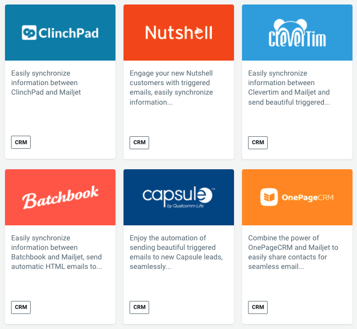 Mailjet-CRM-Intergrations