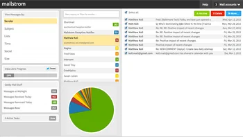 Mailstrom user interface.