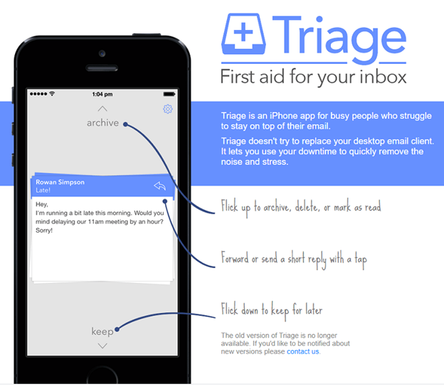 Triage app