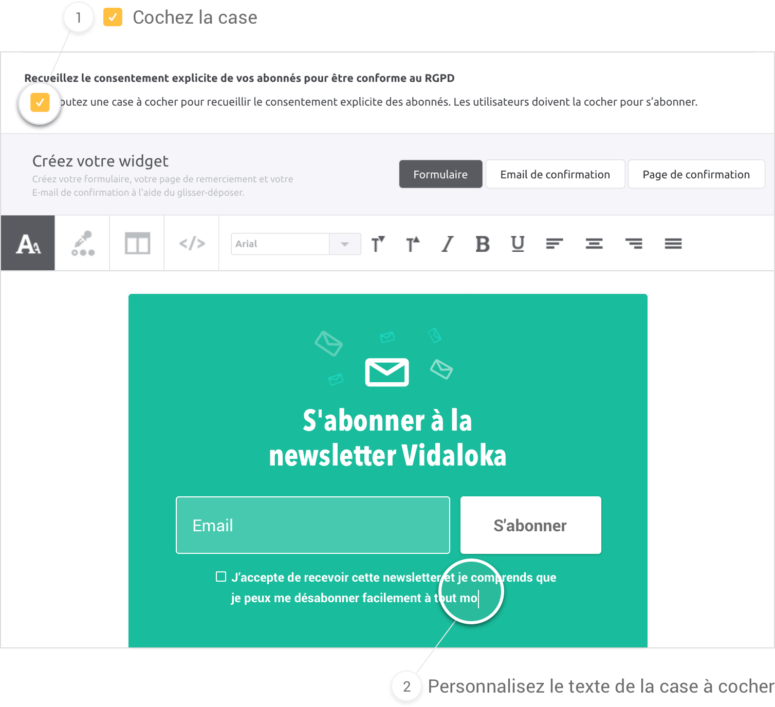 Widget-Mailjet