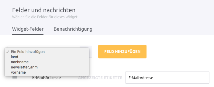 Anmelde-Widget-Felder-hinzufügen