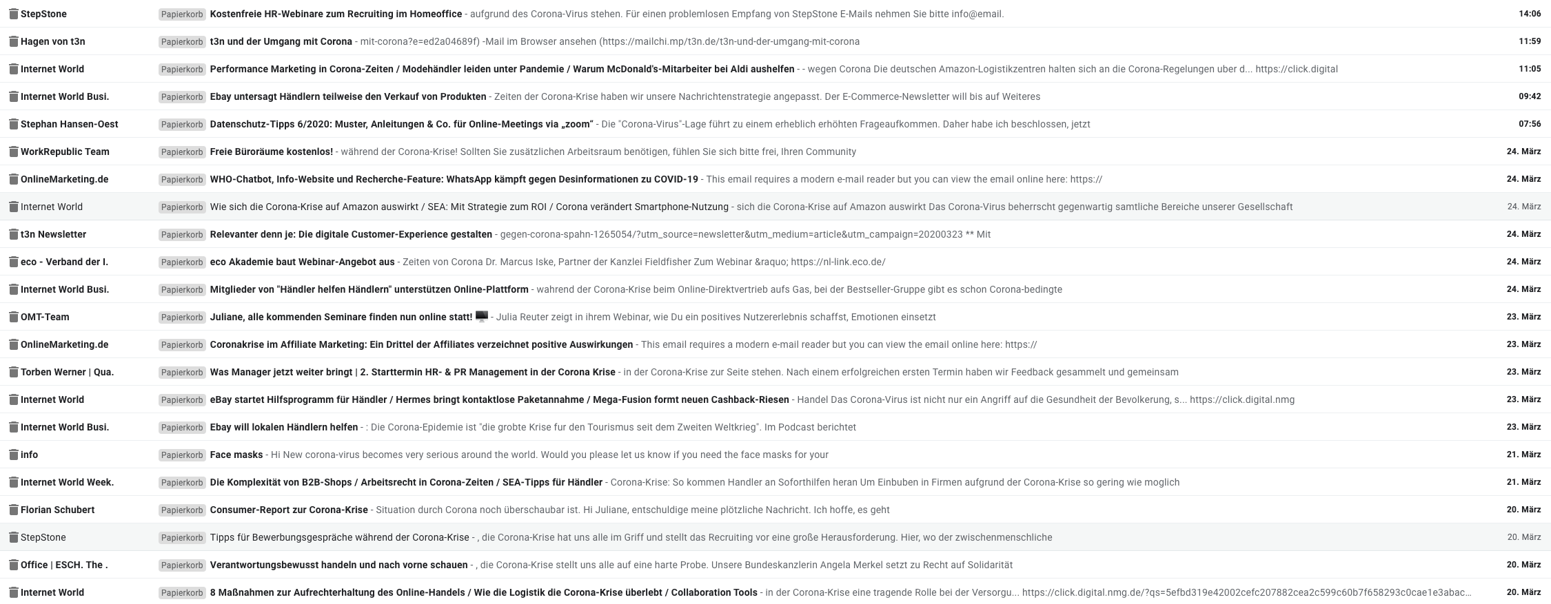 Corona-E-Mails-im-Posteingang