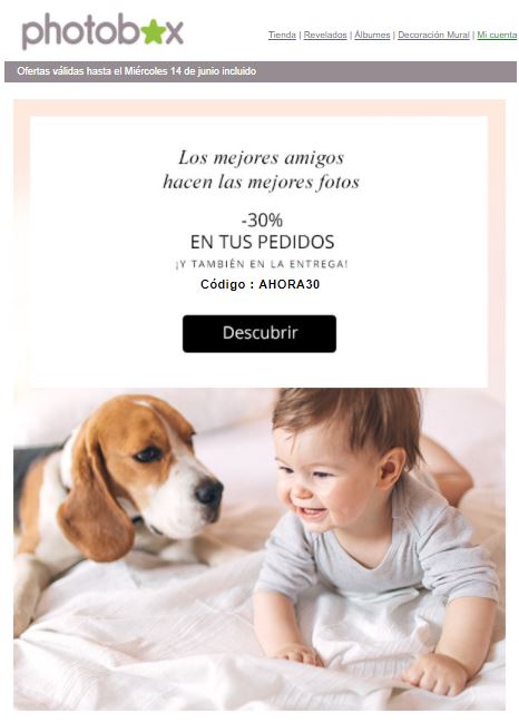 copywriting email marketing Photobox