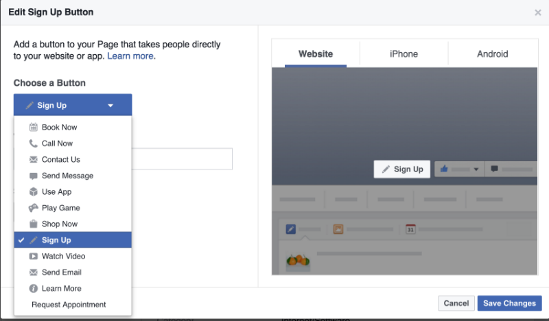 crecer lista de email Facebook