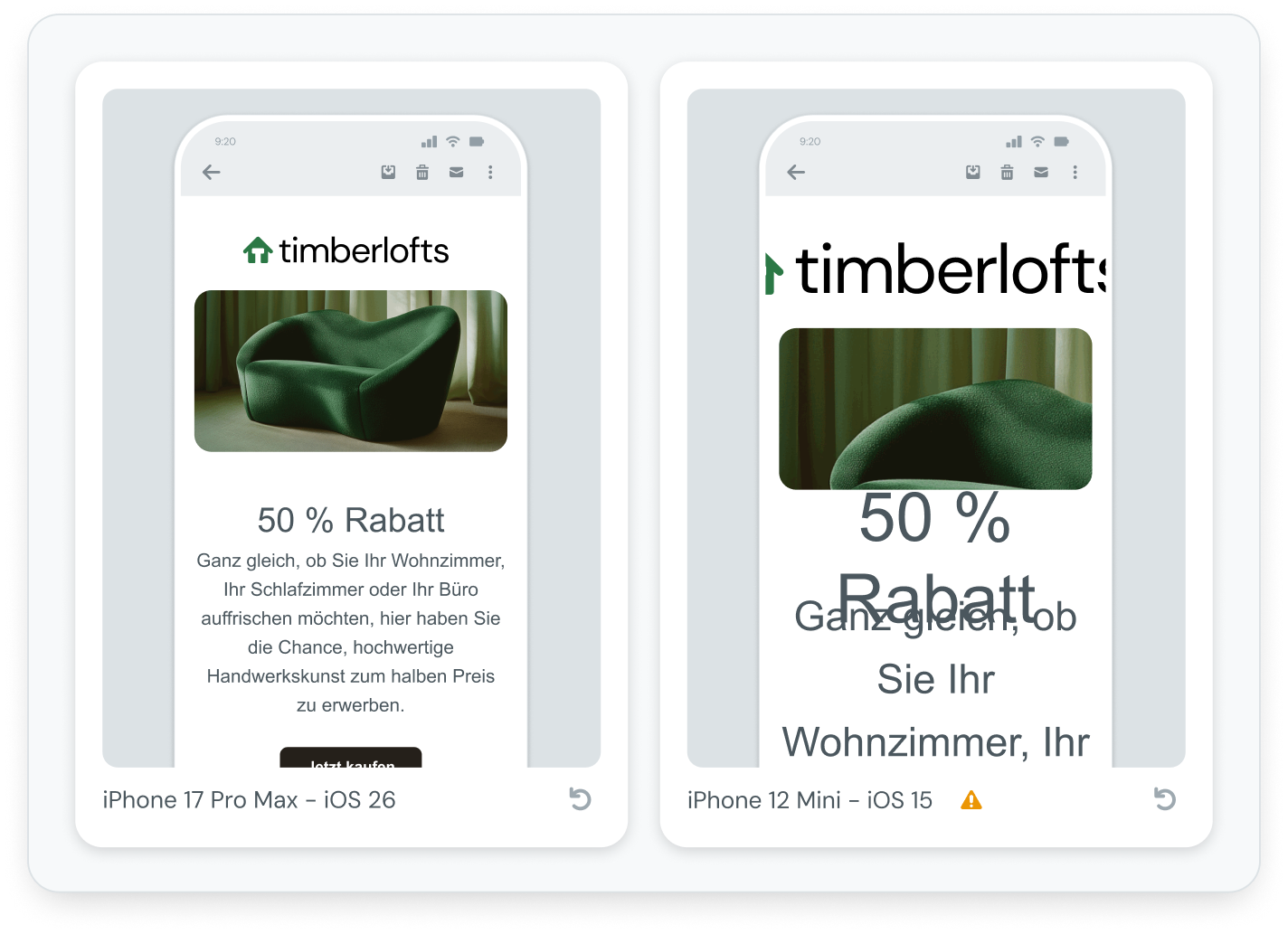 Dashboard mit E-Mail-Statistiken mit Zustellungs-, Öffnungs- und Klickraten für einen bestimmten Kontakt, mit Registerkarten für E-Mail-Verlauf, Kontaktlisten und Eigenschaften.