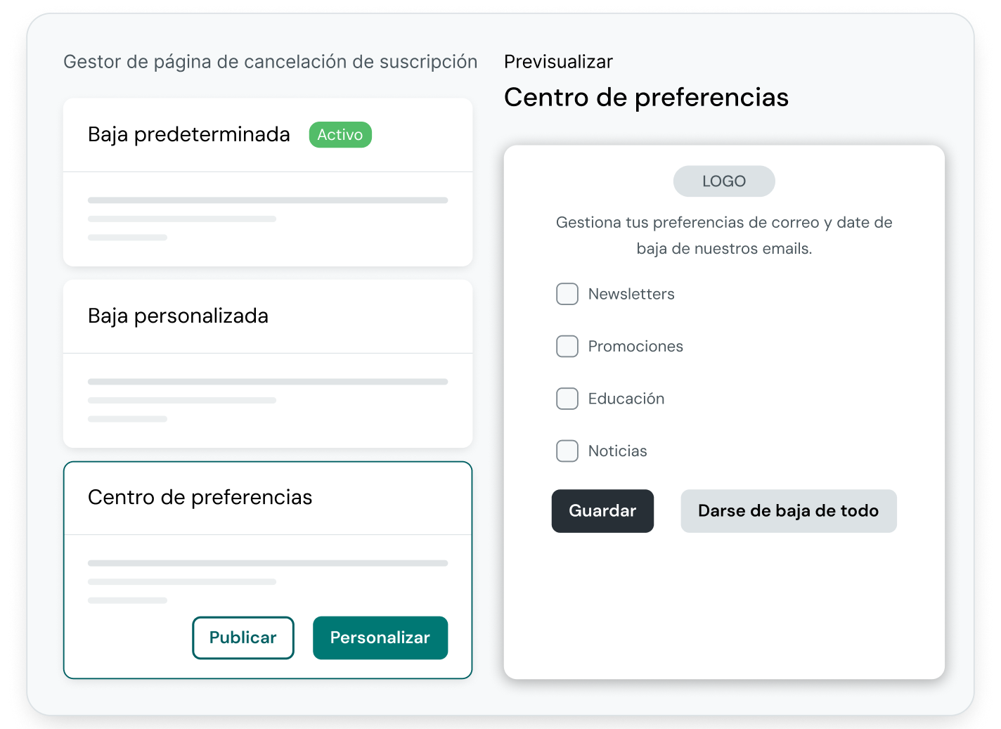 Dynamic sections create increased personalization.